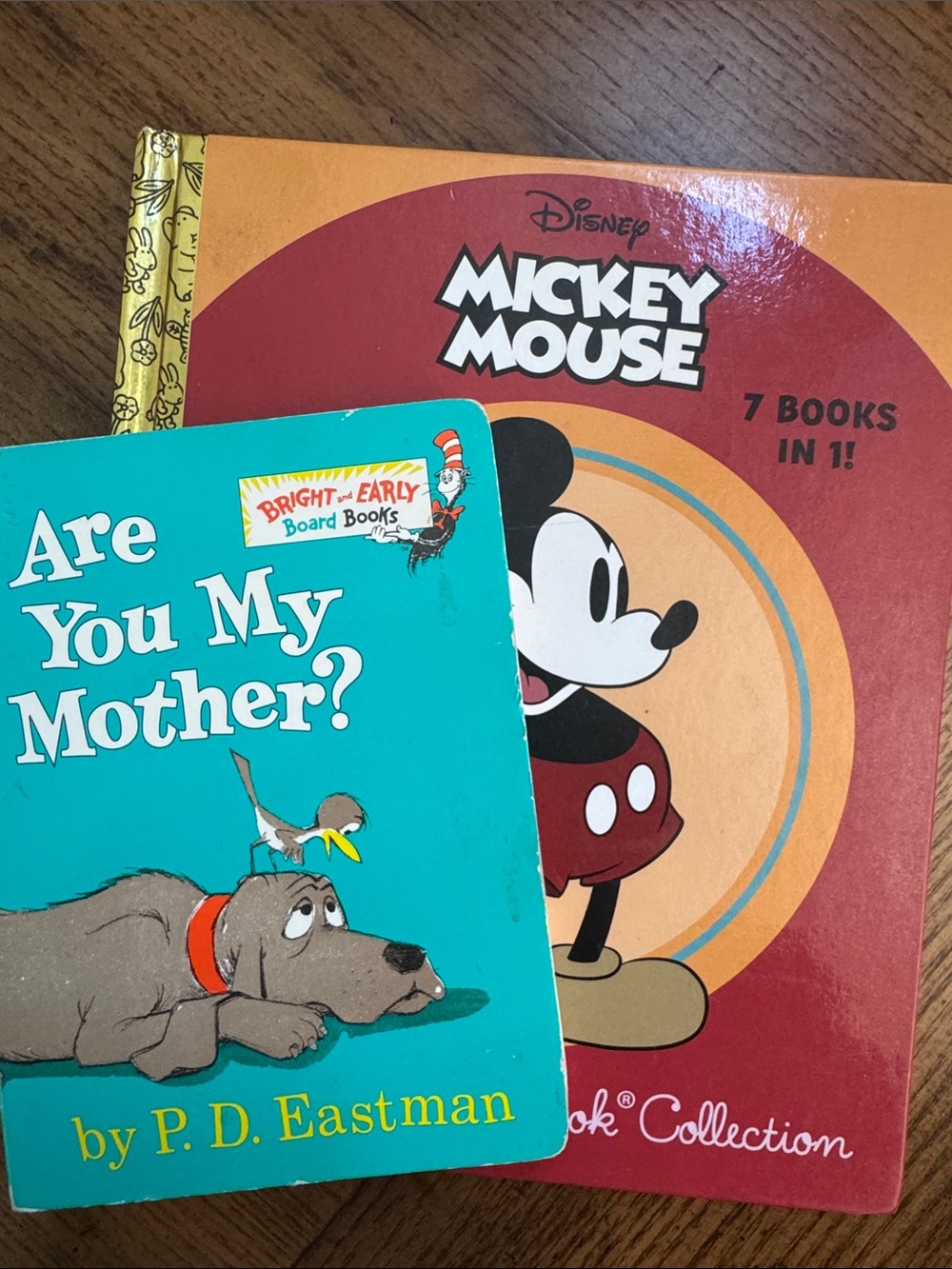 DISNEY Mickey Mouse 7 books in 1 and Dr Seuss Are You My Mother Books
